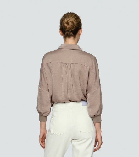 Blusa Camisera Para Mujer Unicolor Manga Ranglan DerekKQ