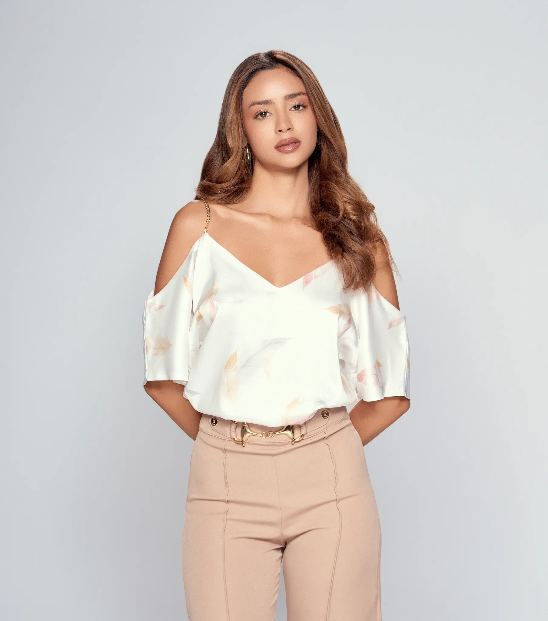 Blusa Con Diseno De Manga Murcielago Estampada Derek 835421 BL