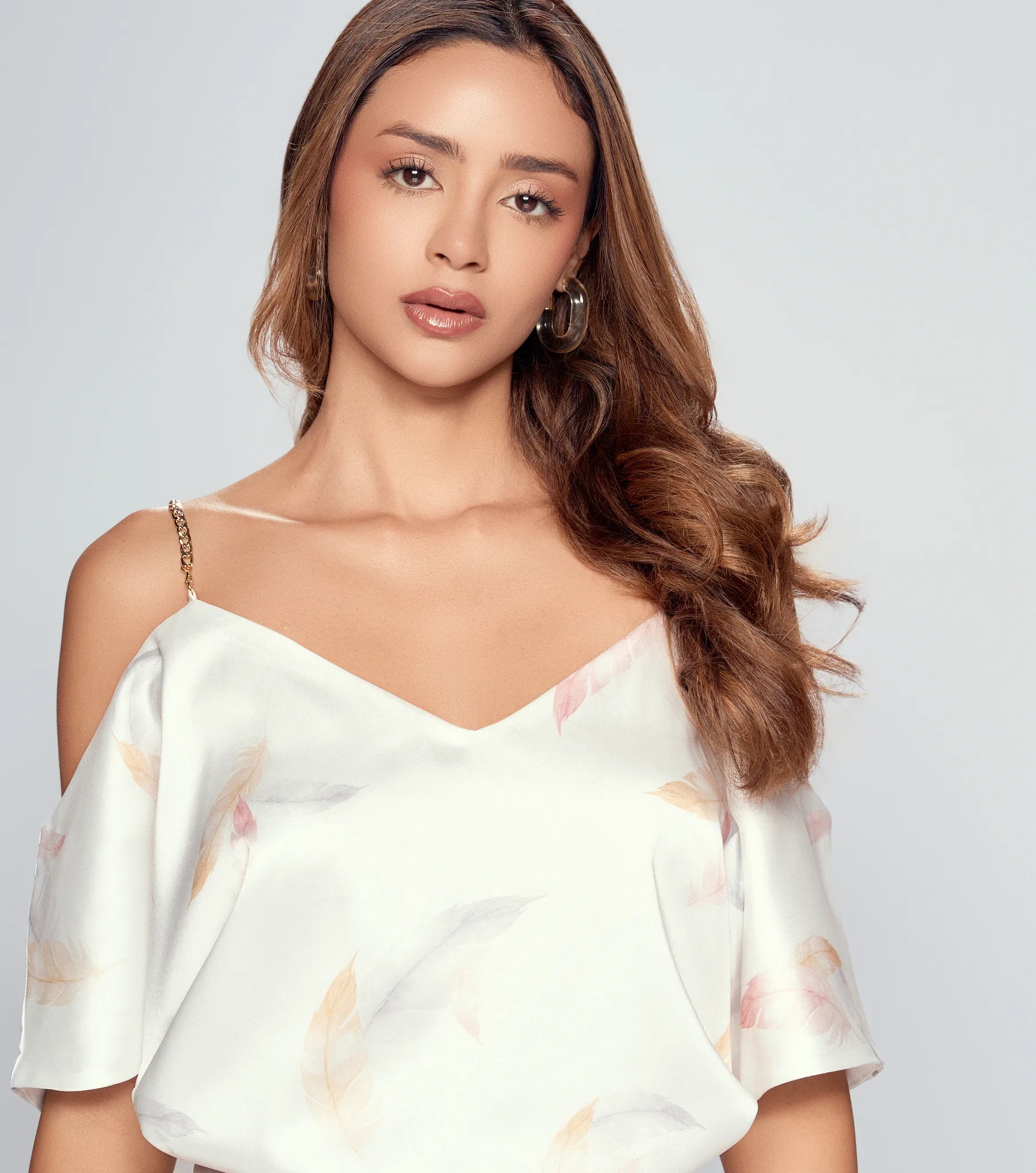 Blusa Con Diseno De Manga Murcielago Estampada Derek 835421 BL