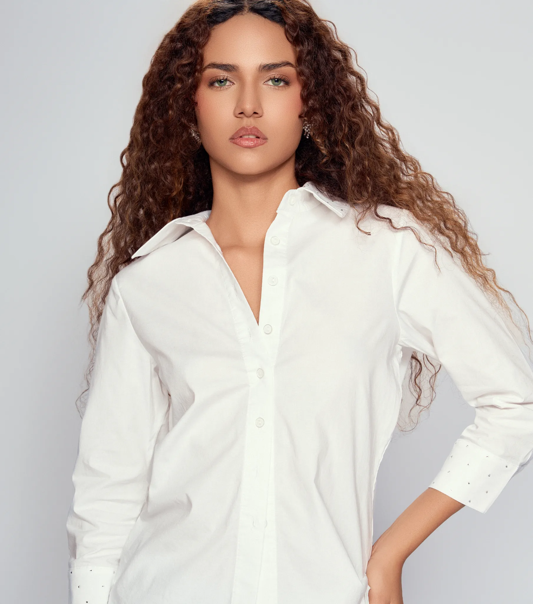 Blusa Para Mujer Camisera Manga 3 4 Unicolor Derek 833767 BL