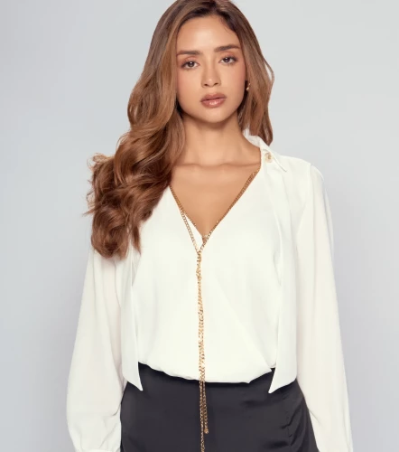 Blusa Para Mujer Camisera Manga Larga DerekAR