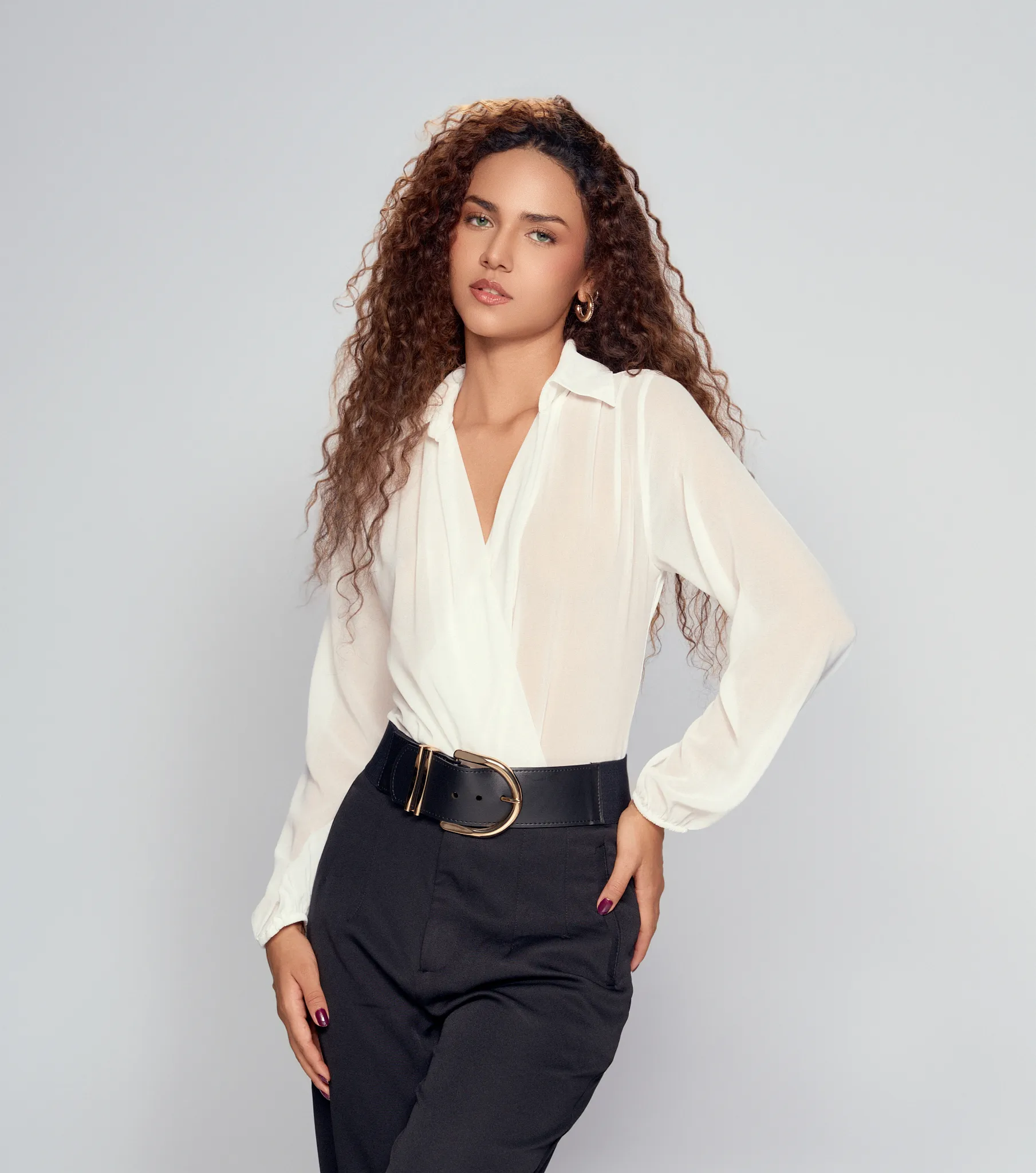 Blusa Para Mujer Raquel Tipo Body Con Drapeado Derek 831440 AR