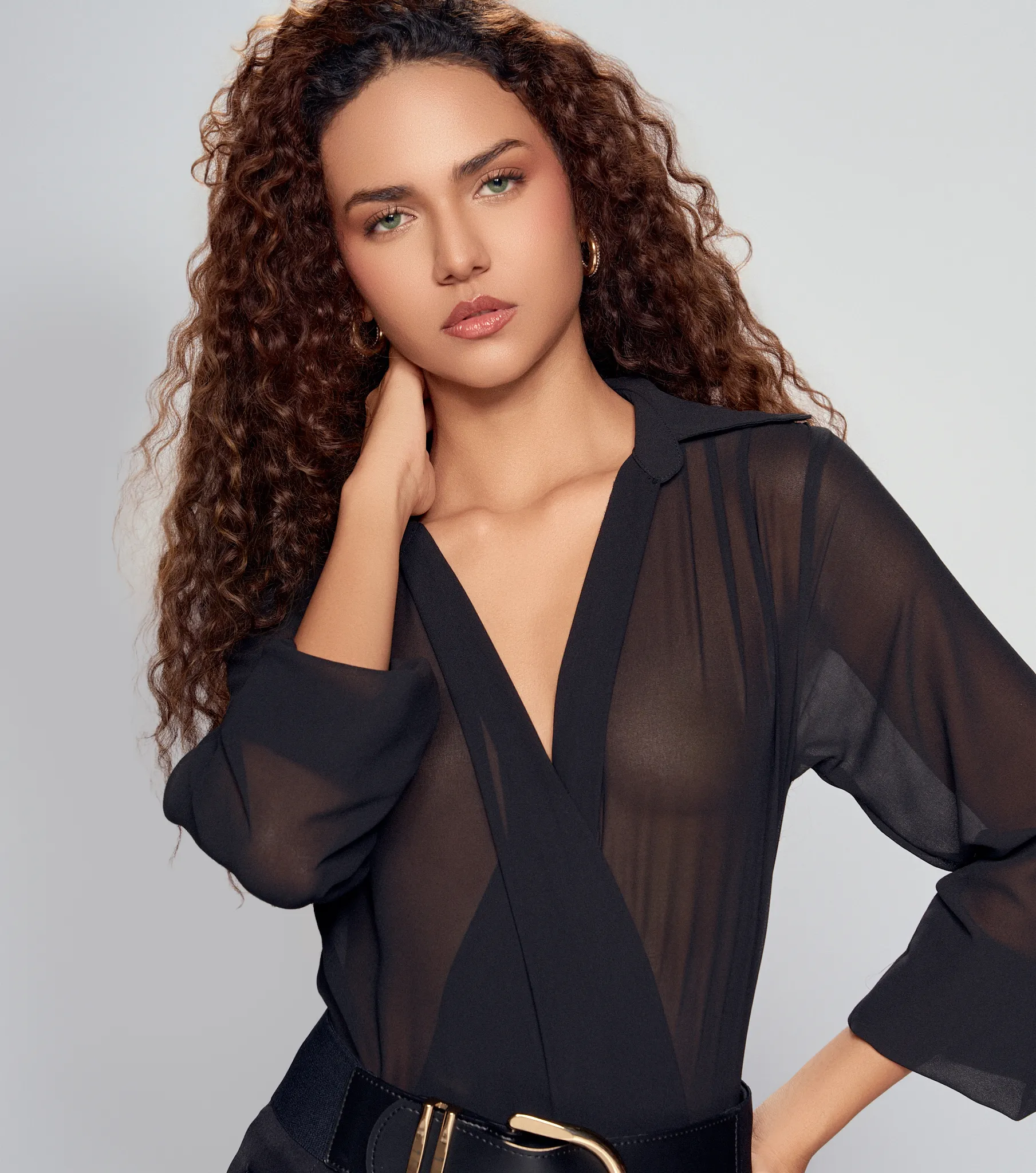 Blusa Para Mujer Raquel Tipo Body Con Drapeado DerekNG