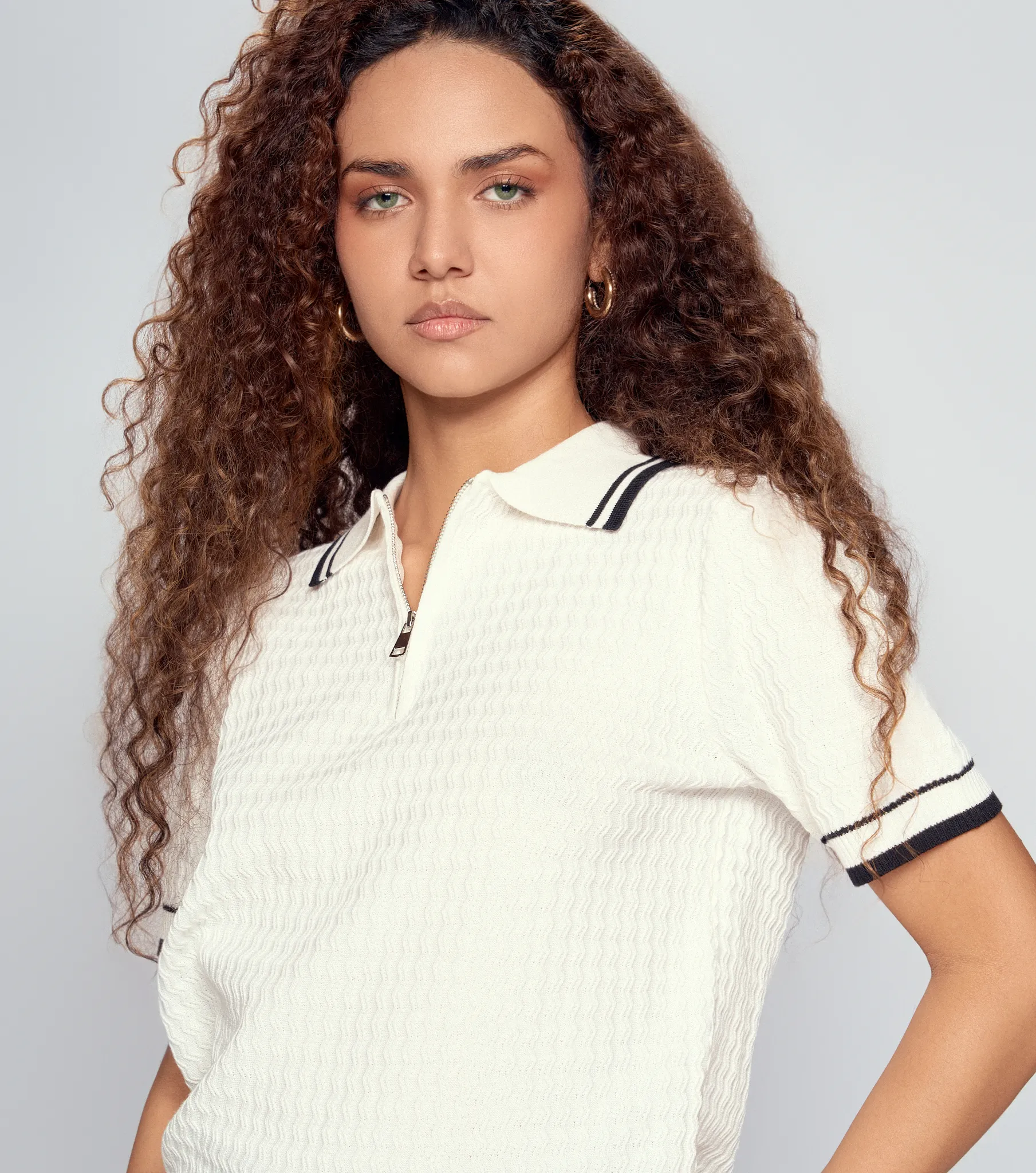 Blusa Tipo Polo Unicolor Derek 834202 AR