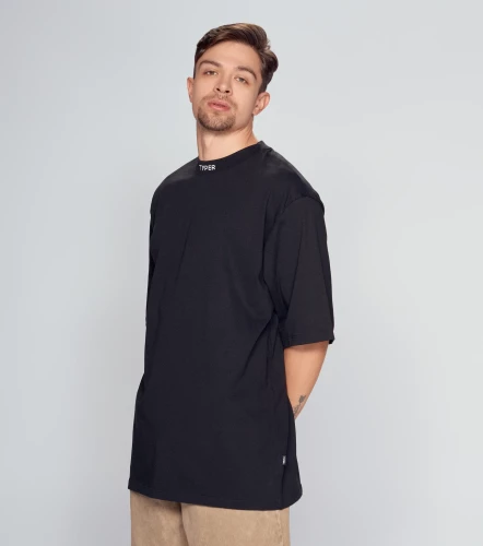 Bruno T Shirt Oversize Bordado En Cuello TyperNG