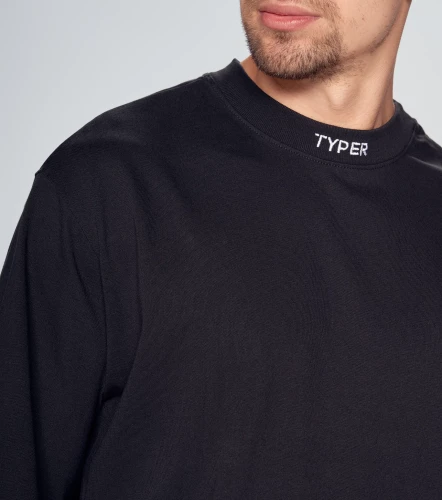 Bruno T Shirt Oversize Bordado En Cuello TyperNG