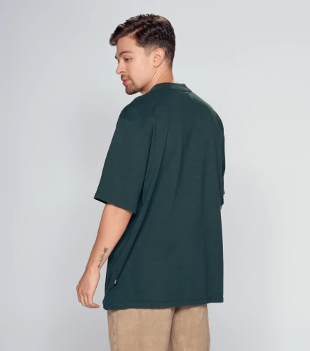 Bruno T Shirt Oversize Bordado En Cuello TyperVO