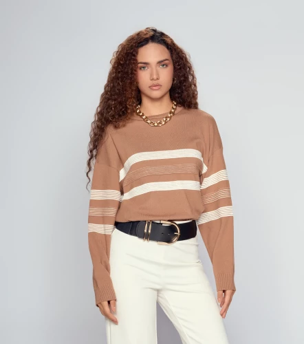 Buzo Para Mujer Tejido Combinado Tyla DerekCF