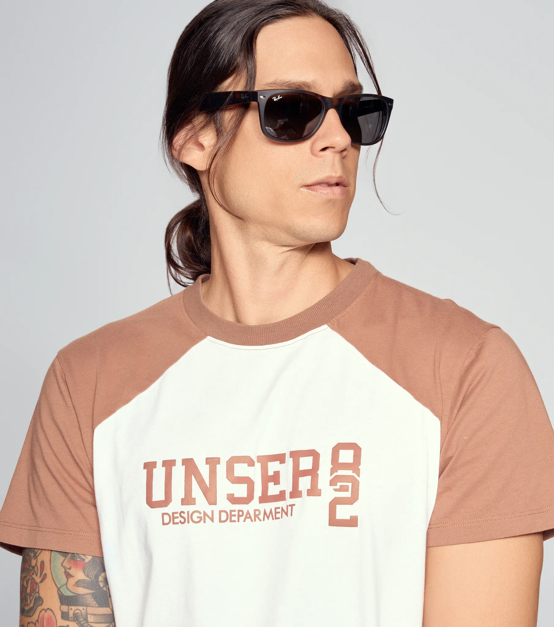 Camisa Para Hombre Molderia Comfort Manga Rangla Combinada Unser 834112 CF