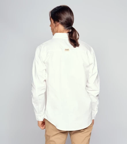 Camisa Para Hombre Molderia Comfort Unicolor Manga Larga UnserBL