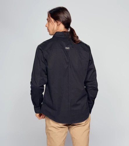 Camisa Para Hombre Molderia Comfort Unicolor Manga Larga UnserNG