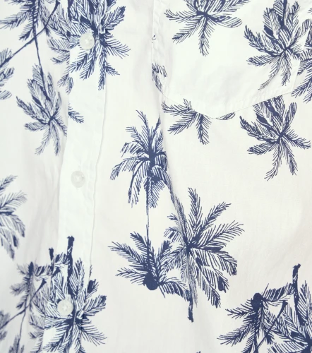 Camisa Para Hombre Molderia Slim Estampada Manga Corta UnserBL