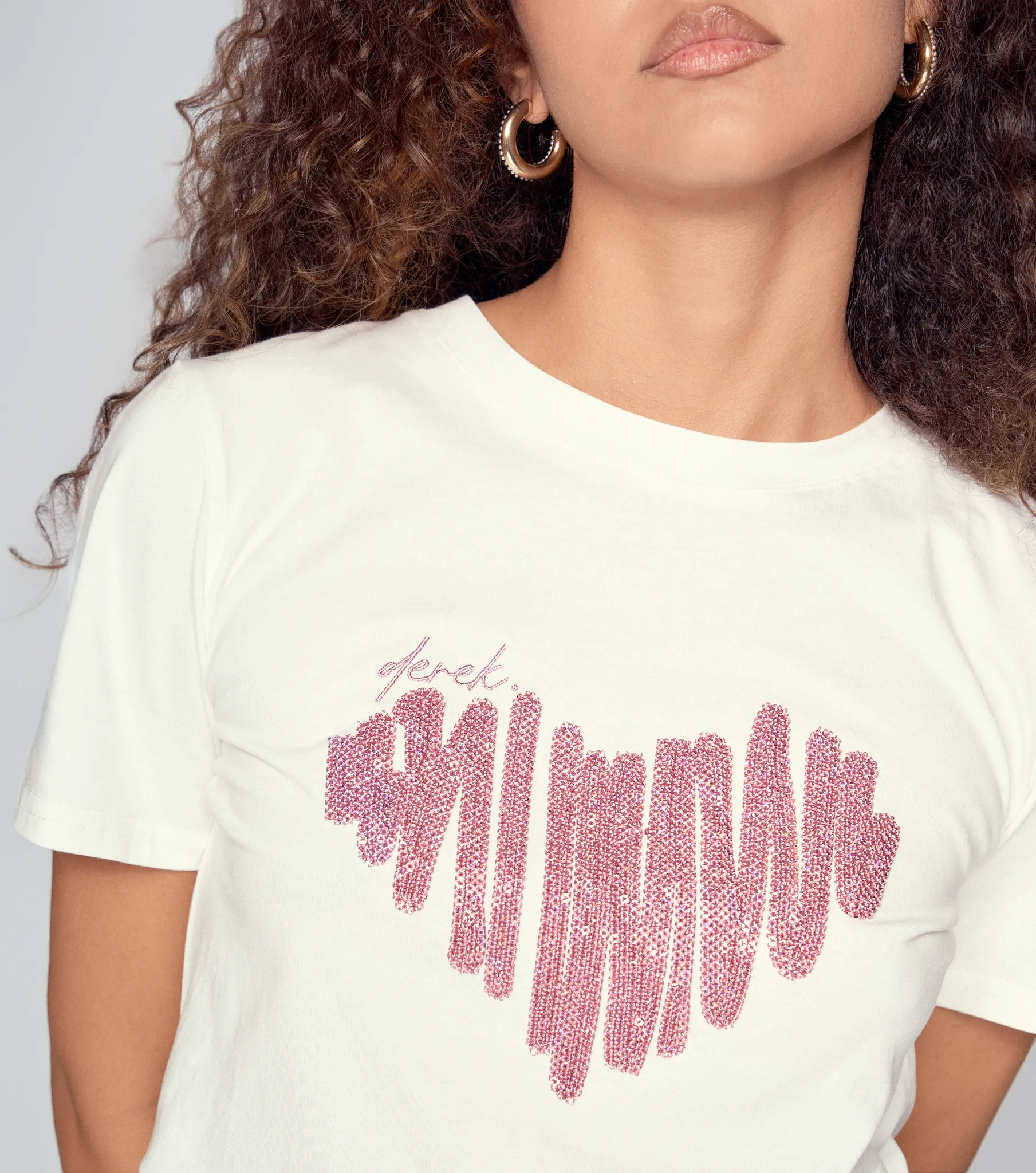 Camiseta Unicolor Con Estampado Derek 833776 BL