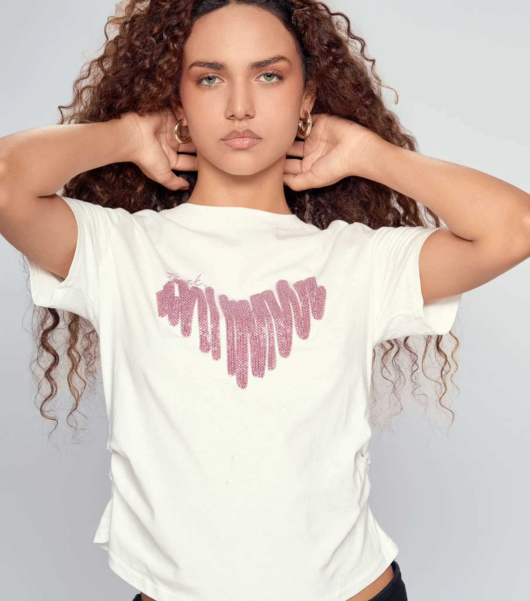 Camiseta Unicolor Con Estampado Derek 833776 BL