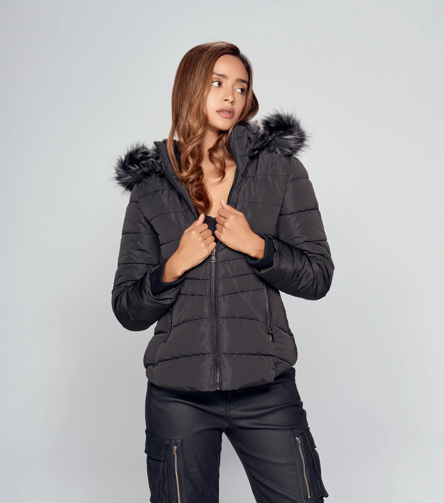 Chaqueta Acolchada Unicolor DerekNG