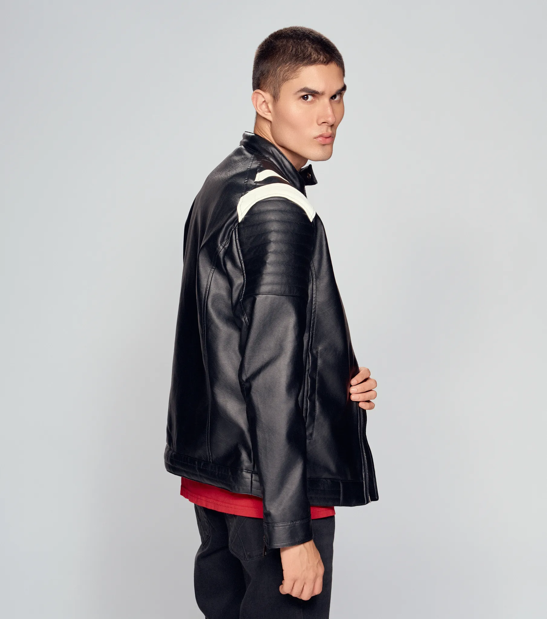 Chaqueta Polipiel Unicolor Unser 833953 NG