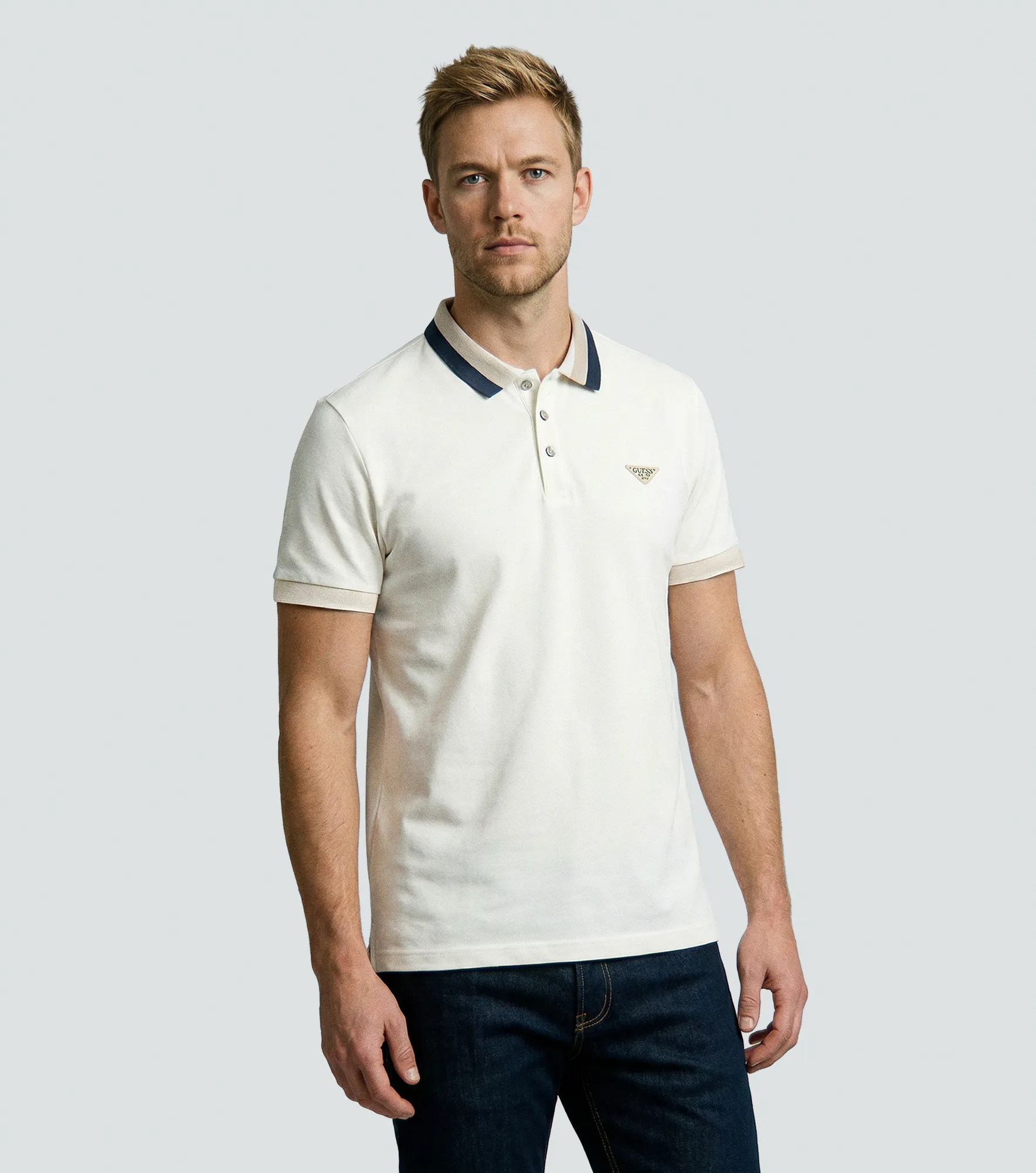 Comfort Frank Polo Unicolor Y Cuello Tejido Unser 835111 AR