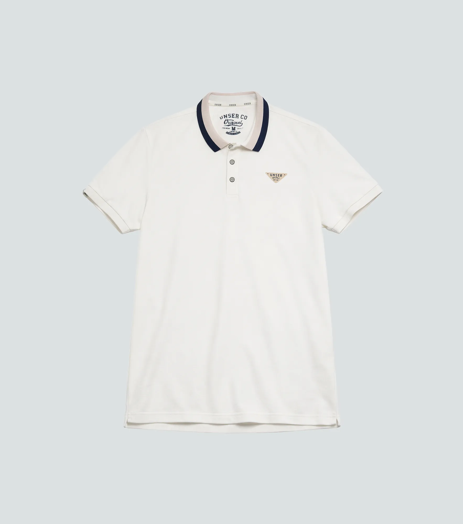 Comfort Frank Polo Unicolor Y Cuello Tejido Unser 835111 AR