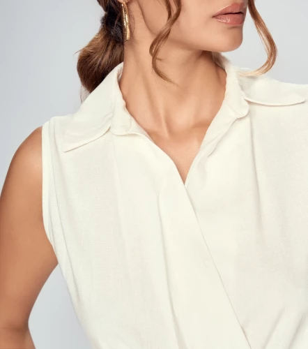 Enterizo Short Para Mujer Con Escote Cruzado DerekBL