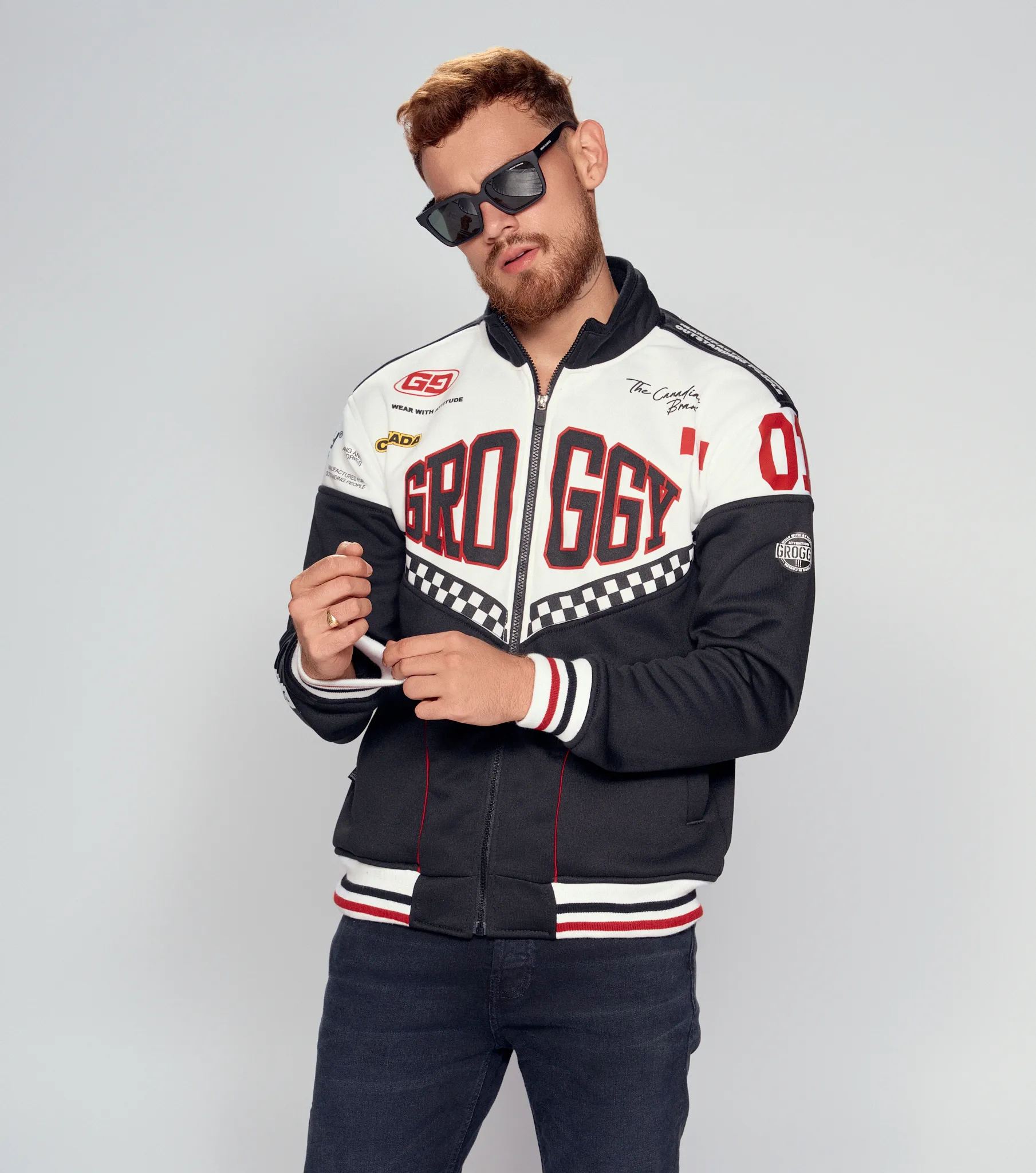 Ero Buzo De Cremallera Masculino GroggyNG