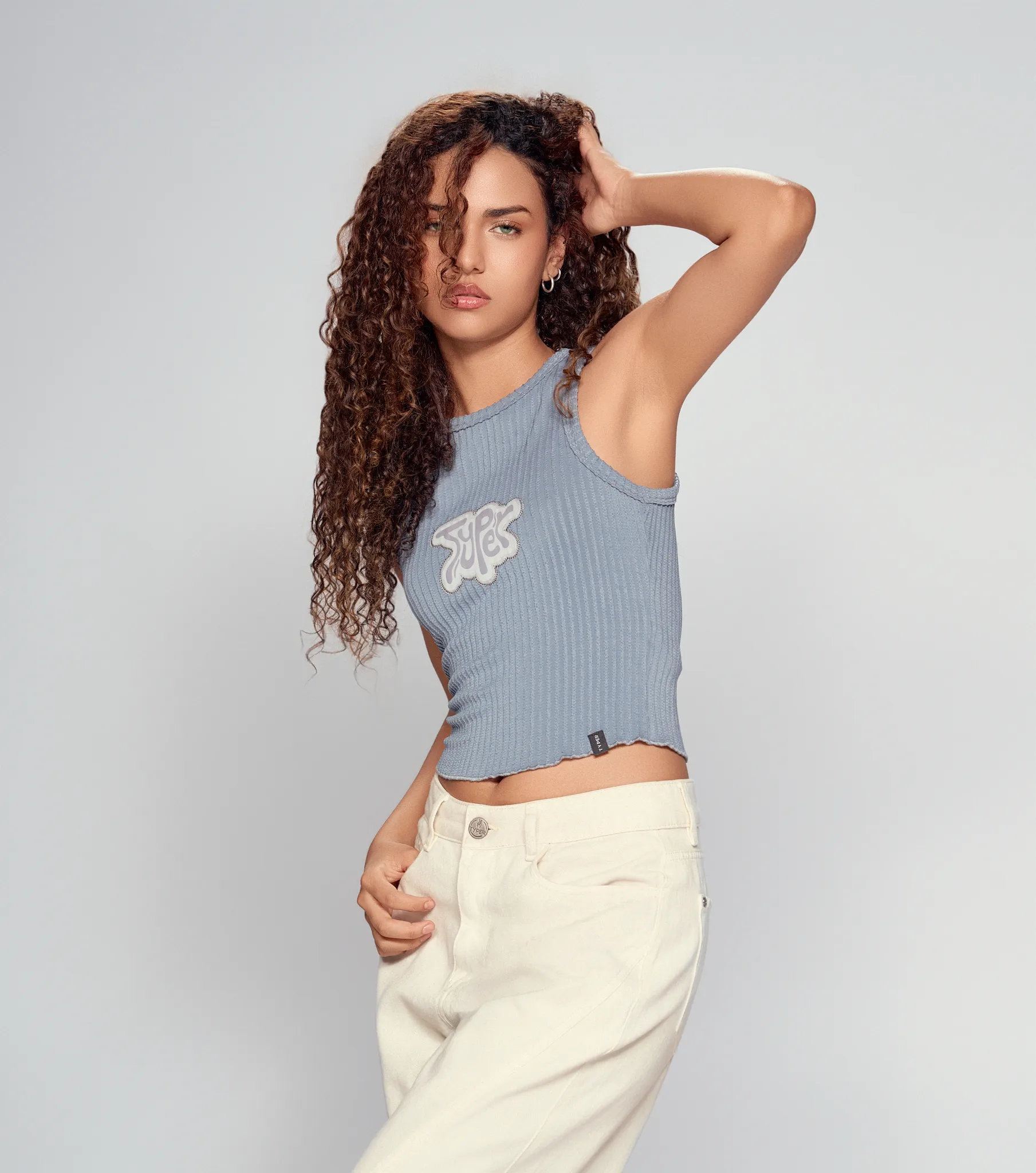 Fary Top Slim Texturizado Estampado TyperGR