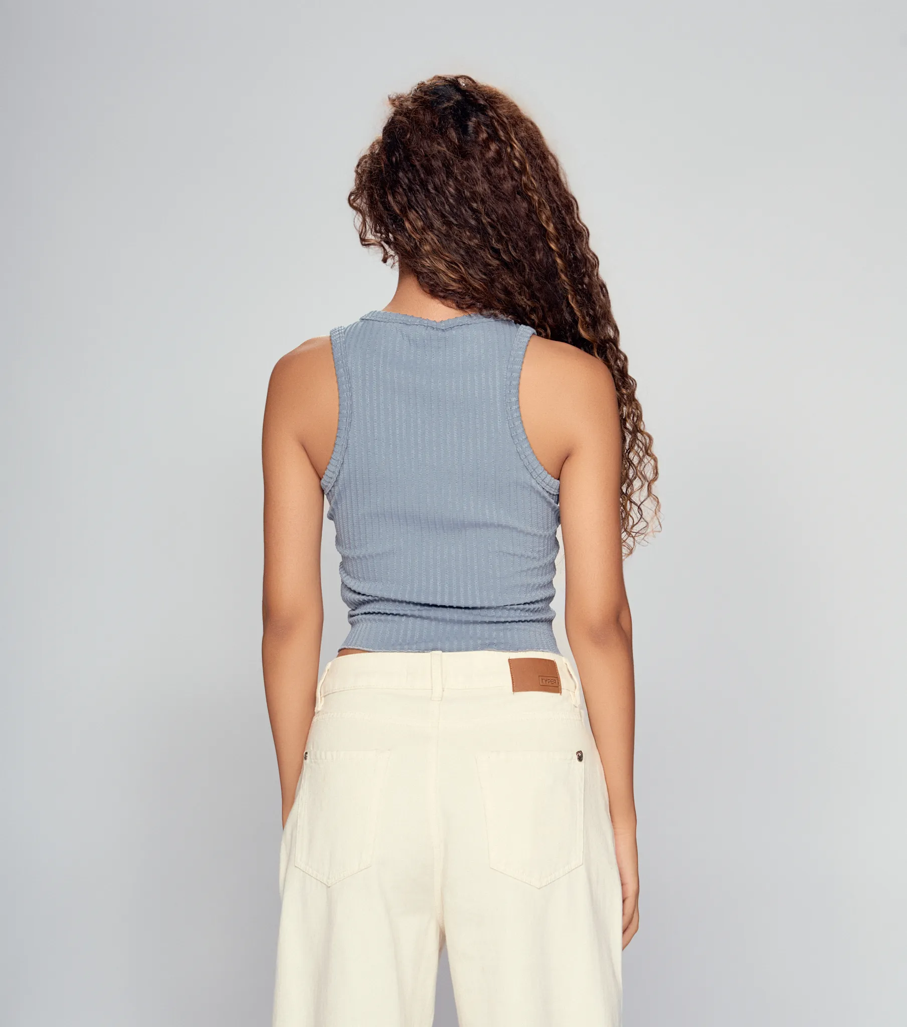 Fary Top Slim Texturizado Estampado TyperGR