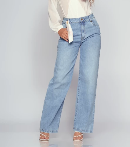 Jean Para Mujer Bota Recta Con Proceso Praga Romina DerekAZ