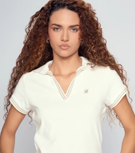 Laura Polo Unicolor Cuello En V Con Martingala Cuello Y Punos Tejidos UnserAR