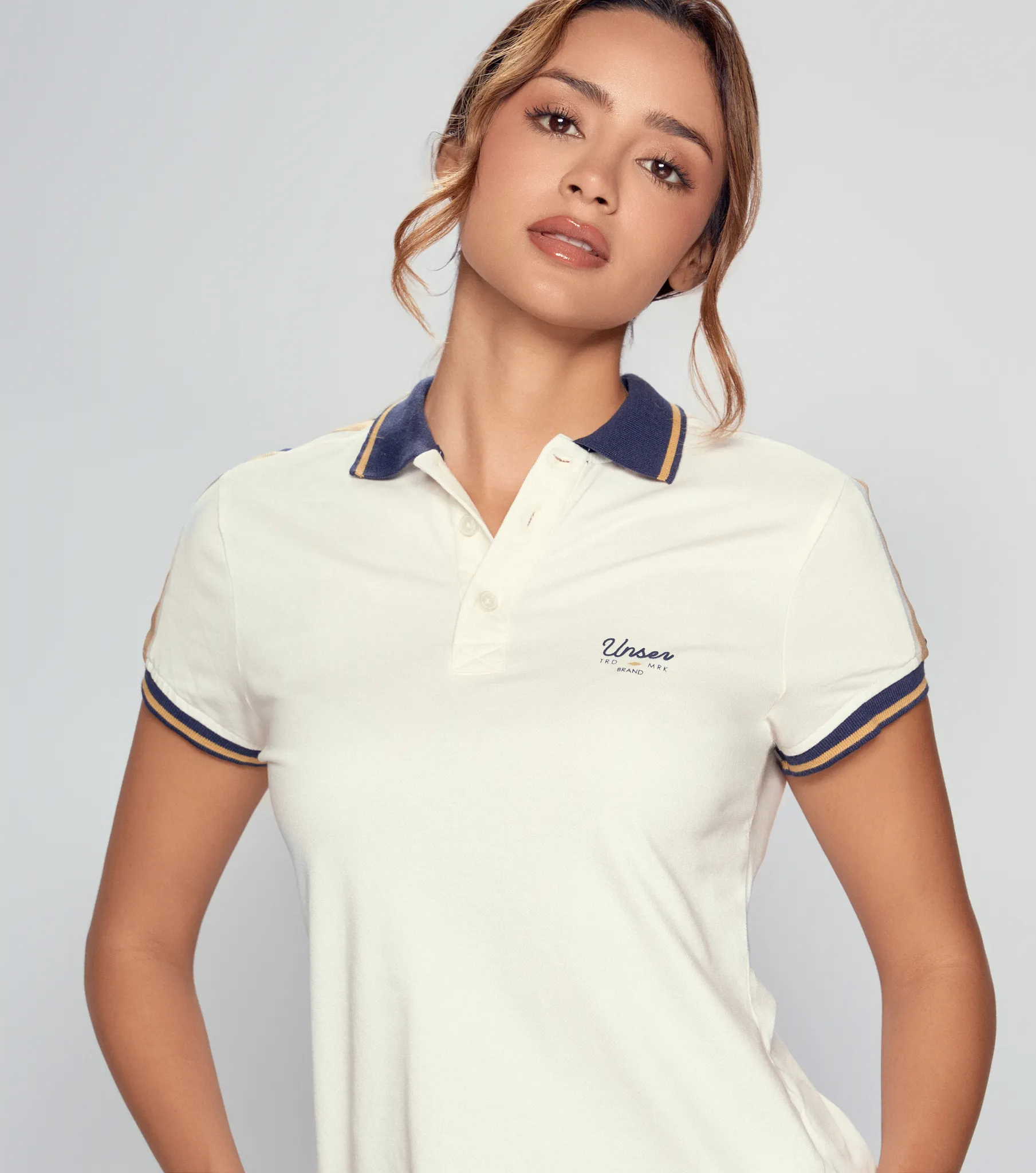 Maya Polo Con Cuello Tejido Y Corte En Hombros Unser 832663 CR