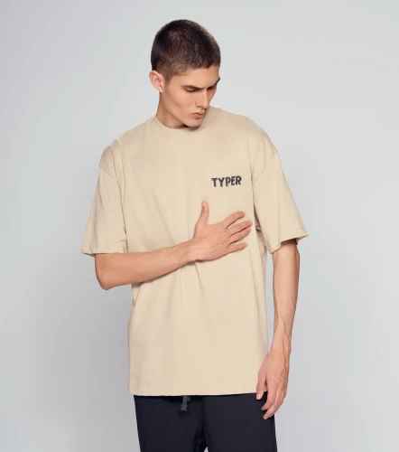 Oporto T Shirt Oversized Bordado Y Estampado TyperKQ