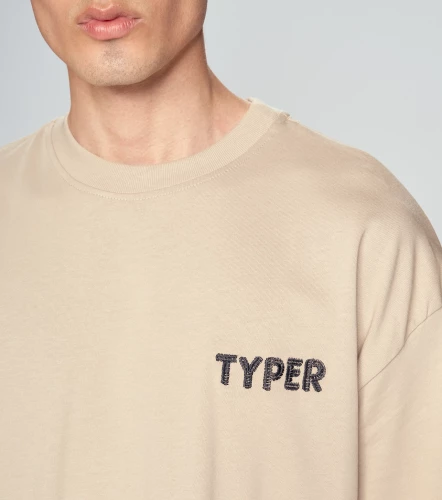 Oporto T Shirt Oversized Bordado Y Estampado TyperKQ