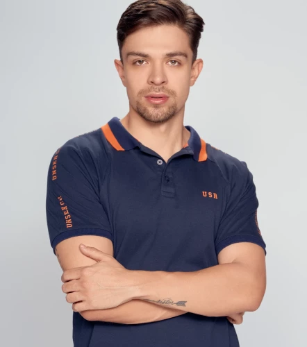 Polo Para Hombre Molderia Slim Con Estampado UnserAZ