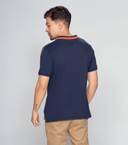 Polo Para Hombre Molderia Slim Con Estampado UnserAZ