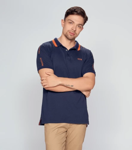 Polo Para Hombre Molderia Slim Con Estampado UnserAZ
