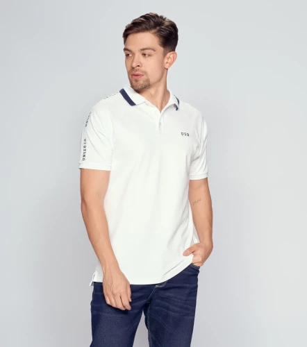 Polo Para Hombre Molderia Slim Con Estampado UnserBL