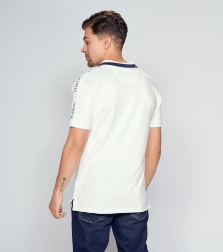 Polo Para Hombre Molderia Slim Con Estampado UnserBL
