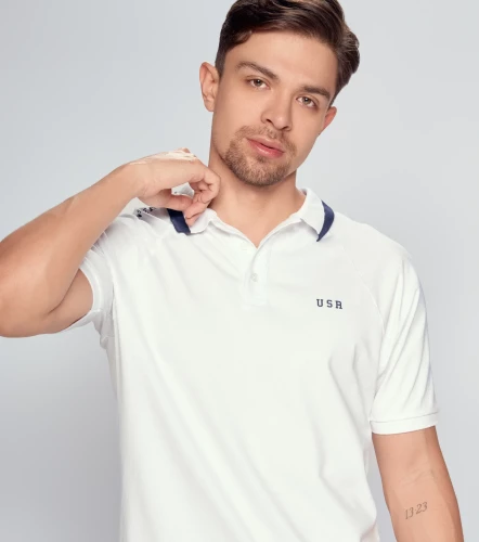 Polo Para Hombre Molderia Slim Con Estampado UnserBL