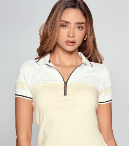 Polo Para Mujer Combinado Manga Corta DerekAM
