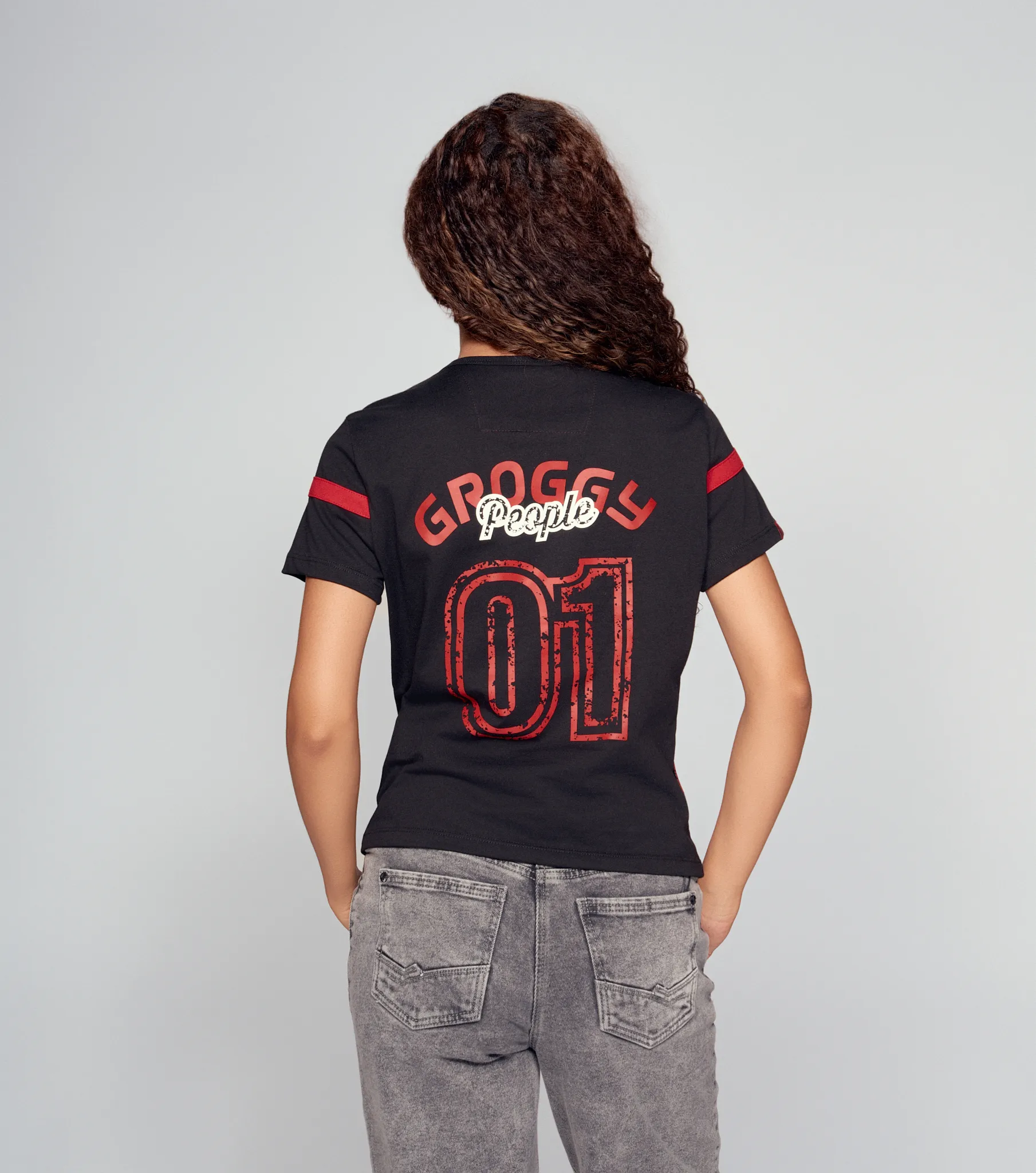 Rowanda T Shirt Regular Femenina Groggy 834572 CR