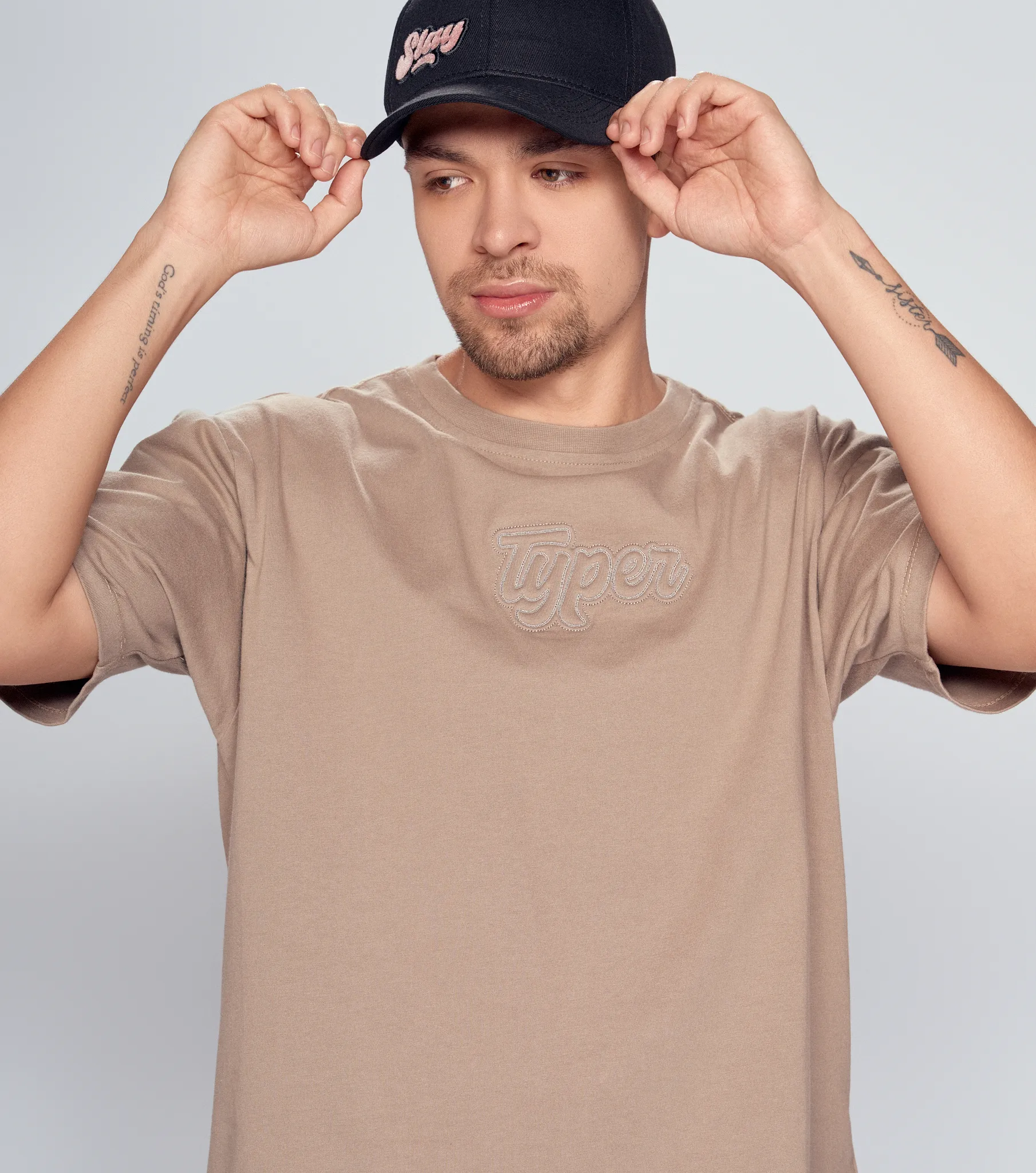 Samuel T Shirt Burda Combinada Bordada Typer 834619 CF