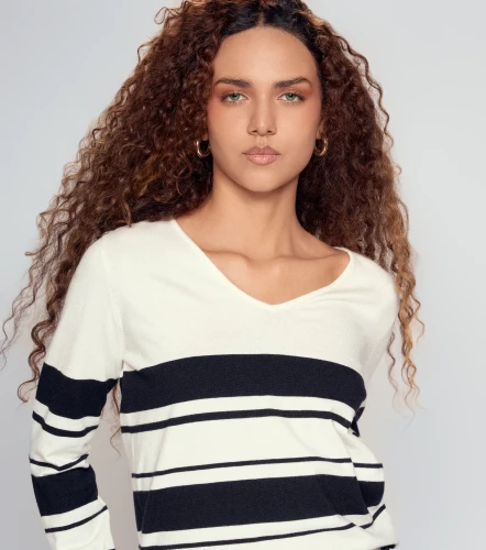 Sueter De Rayas Con Cuello En V DerekAR