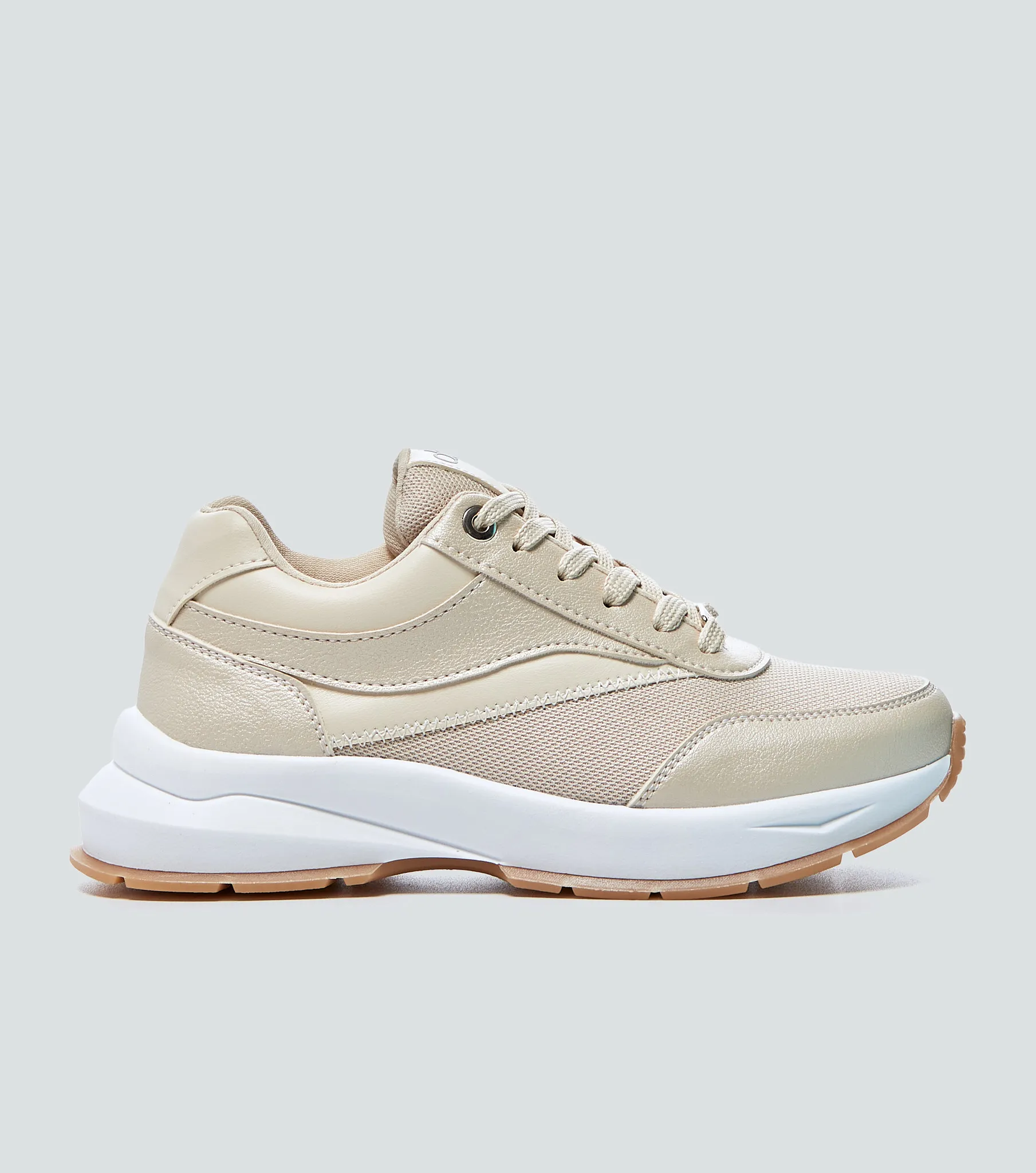 Tenis Para Mujer Unicolor Con Suela Alta DerekKQ