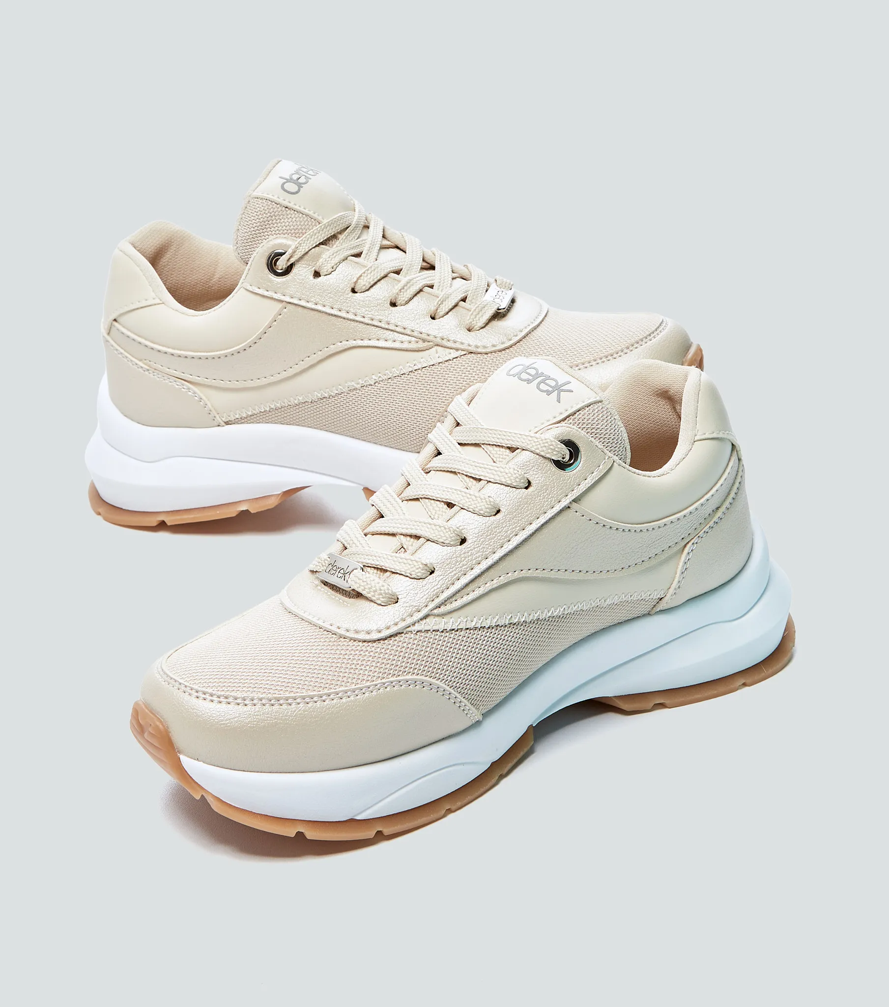 Tenis Para Mujer Unicolor Con Suela Alta Derek 834949 KQ