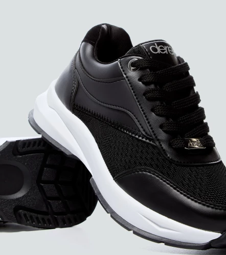 Tenis Para Mujer Unicolor Con Suela Alta DerekNG