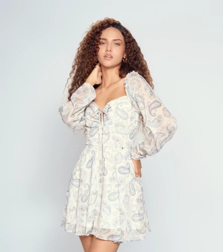 Vestido Corto Para Mujer Estampado Floral DerekKQ