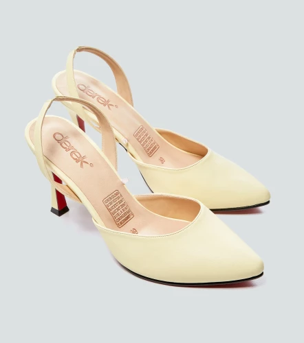 Zapatilla Para Mujer Con Tacon Unicolor DerekAM