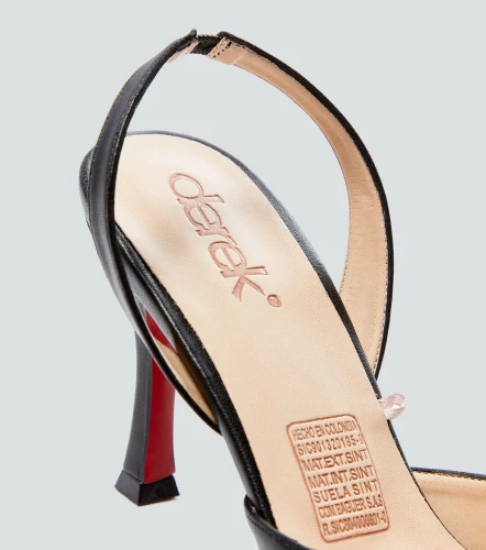 Zapatilla Para Mujer Con Tacon Unicolor DerekNG