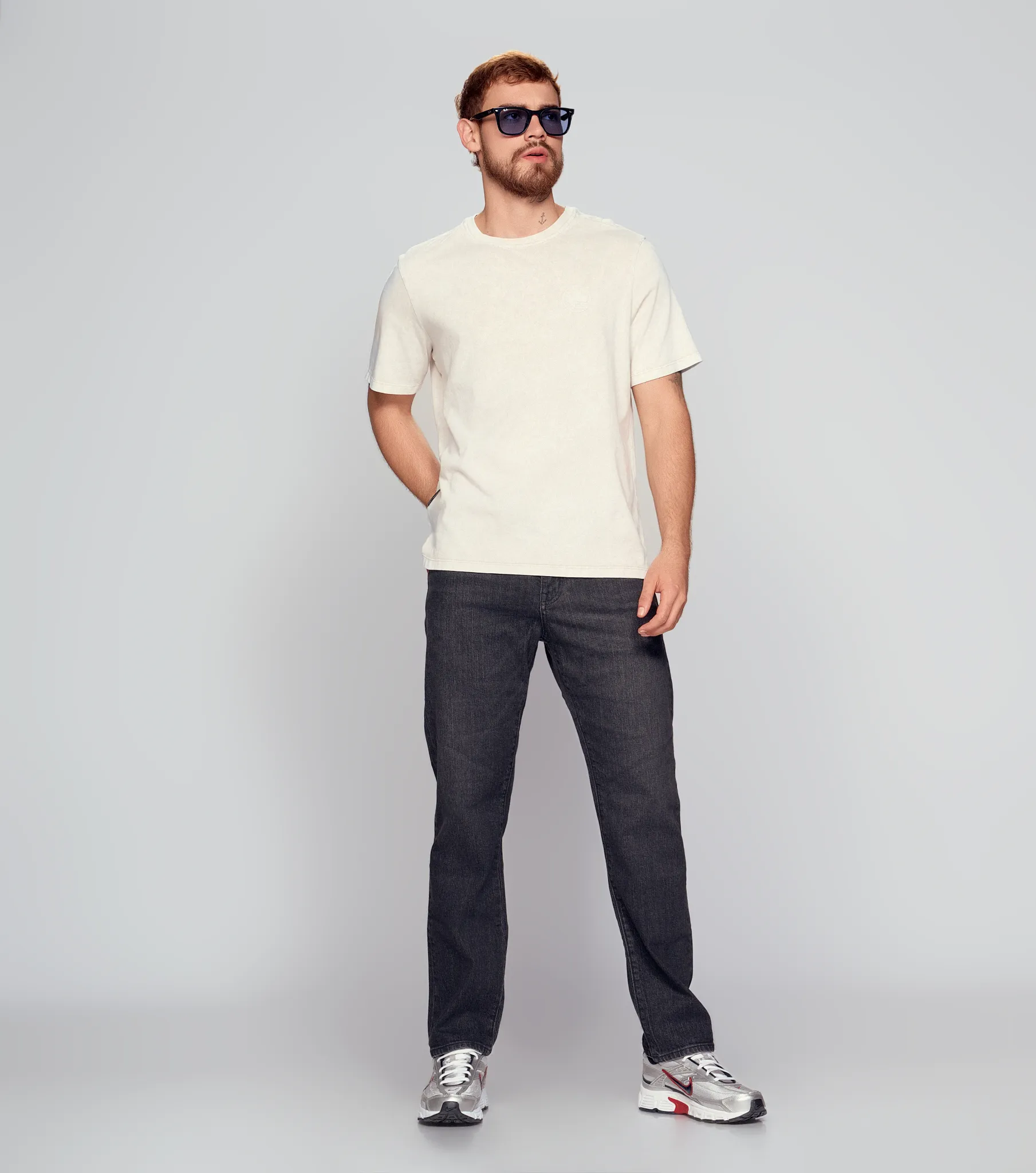 Ronan T Shit Regular Masculina Groggy 834418 BG