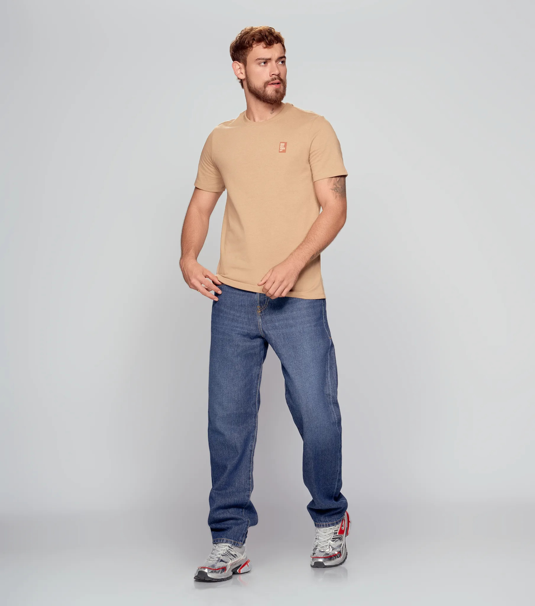 Iker Camiseta Slim Fit Masculina Gas 834587 AR