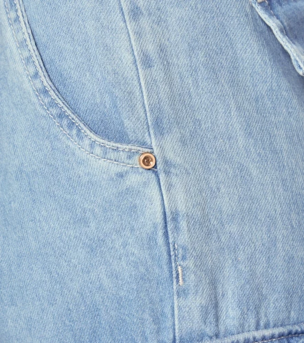 Jean Para Mujer Cargo Con Proceso Claro Barcelona Thalia DerekAZ